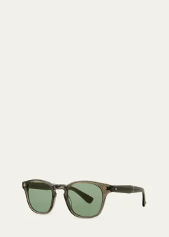 Garrett LeightMen's Ace Acetate Square Sunglasses