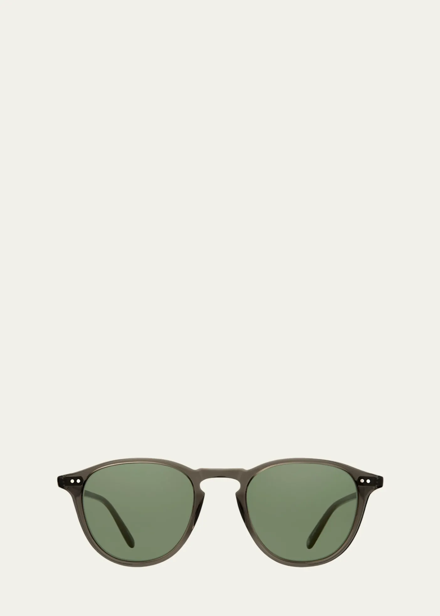 Garrett LeightMen's Hampton Sun Acetate Round Sunglasses