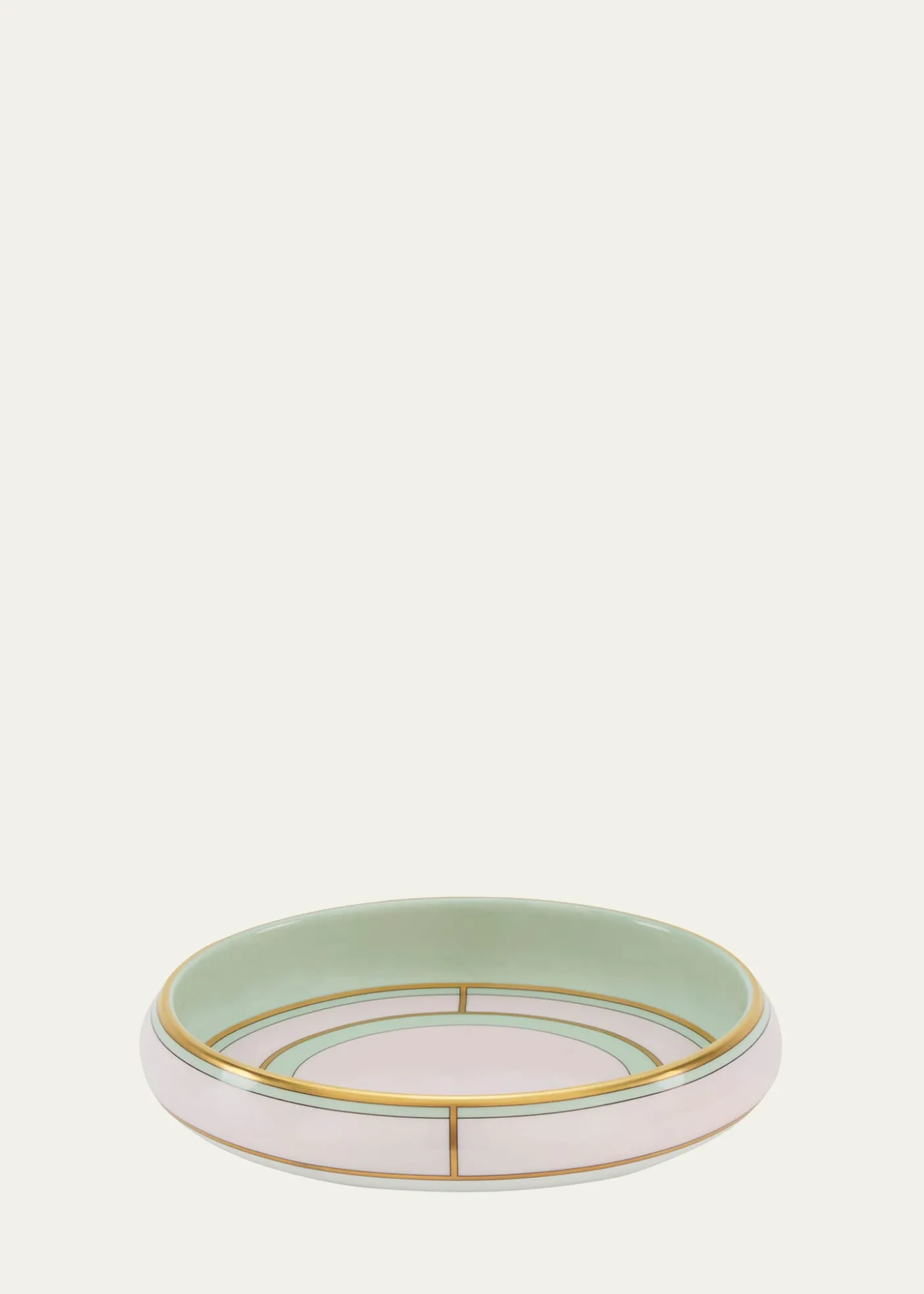 GINORI 1735Diva Round Tray, Rosa