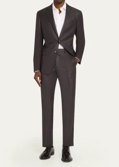 Giorgio ArmaniMen's Soft Line Micro-Check Two-Piece Suit