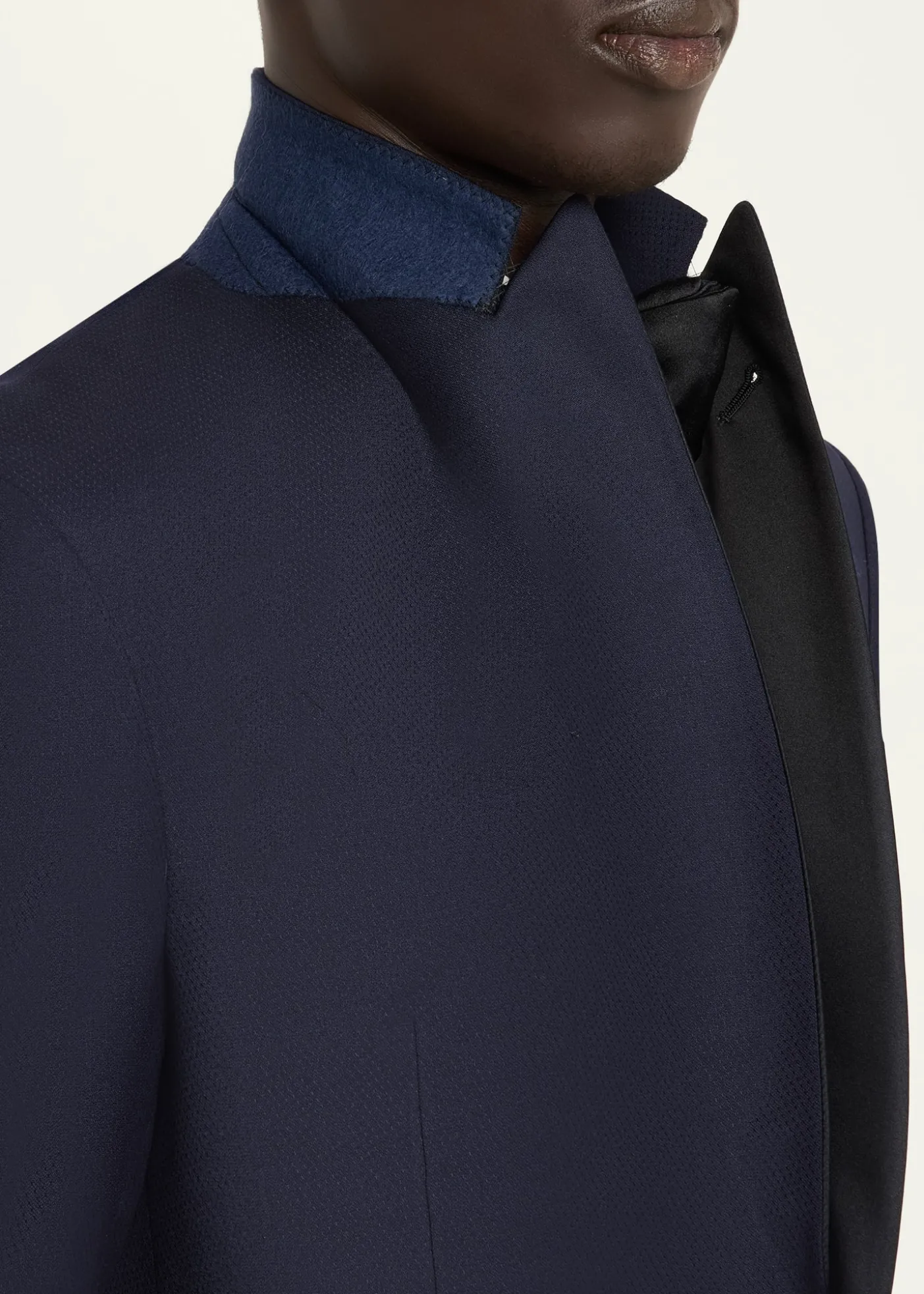 Giorgio ArmaniMen's Soft Woven Satin-Trim Single-Breasted Suit