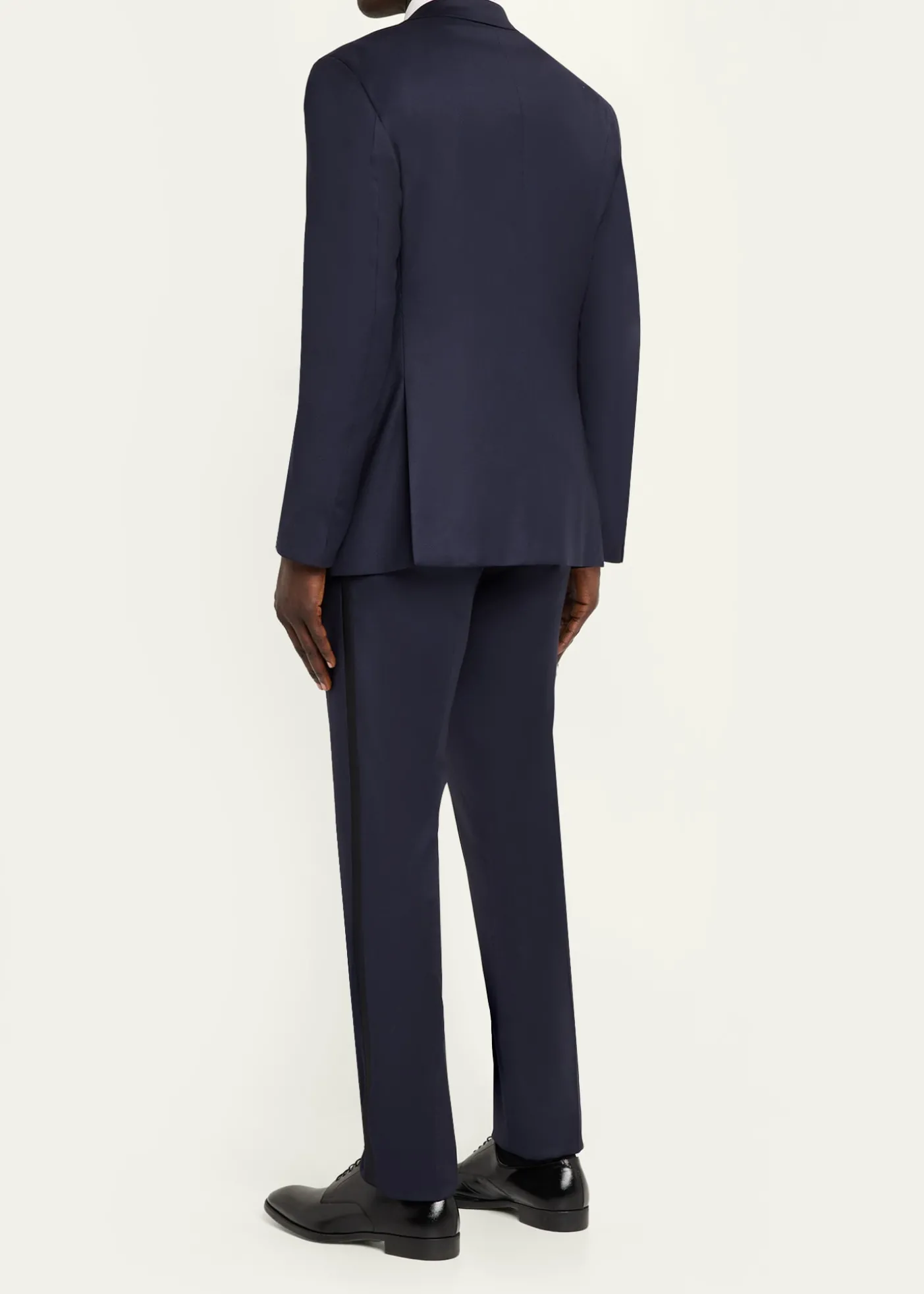 Giorgio ArmaniMen's Soft Woven Satin-Trim Single-Breasted Suit