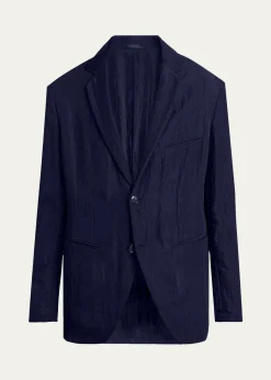 Giorgio ArmaniMen's Textured Two-Button Blazer
