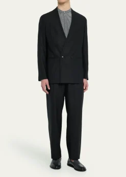 Giorgio ArmaniMen's Upton Double-Breasted Suit