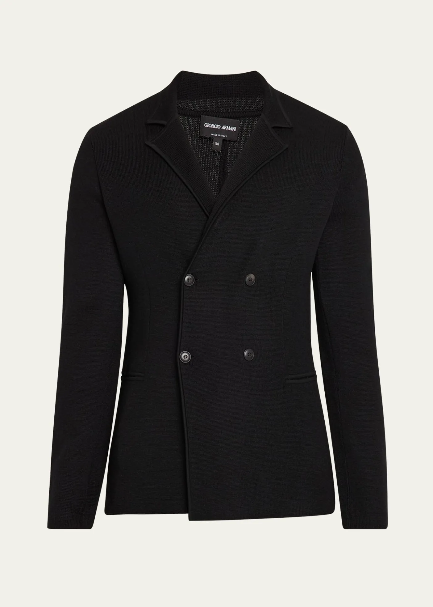 Giorgio ArmaniMen's Wool-Cashmere Rib Stitch Blazer