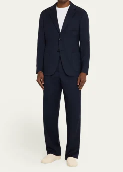 Giorgio ArmaniCashmere Straight-Leg Tailored Pants