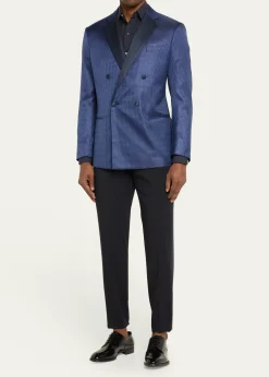 Giorgio ArmaniMen's Chevron Double-Breasted Dinner Jacket