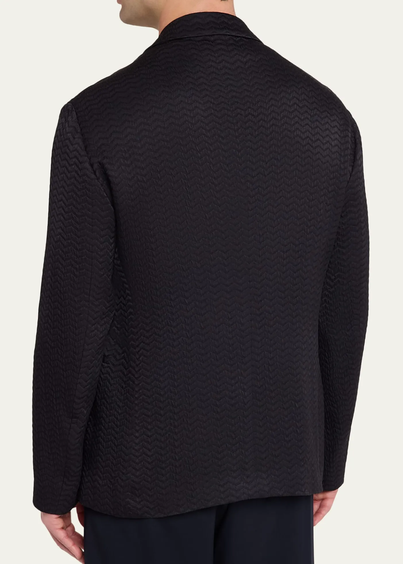 Giorgio ArmaniMen's Chevron Silk and Wool Sport Coat