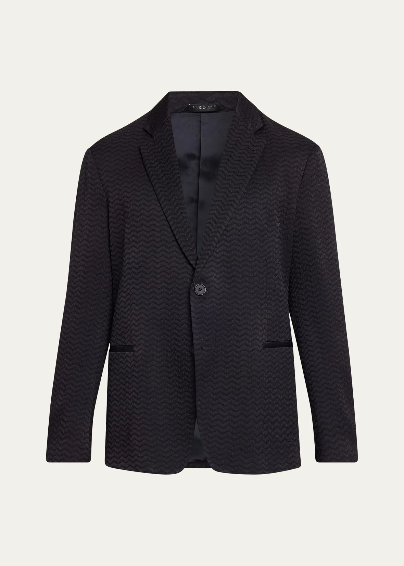 Giorgio ArmaniMen's Chevron Silk and Wool Sport Coat
