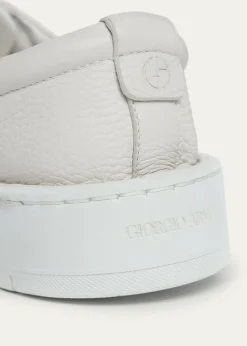 Giorgio ArmaniMen's Deerskin Slip-On Sneakers