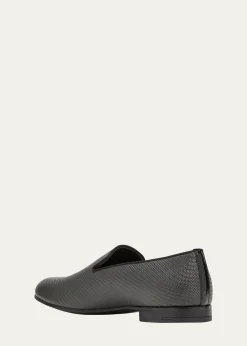 Giorgio ArmaniMen's Formal Leather Venetian Loafers