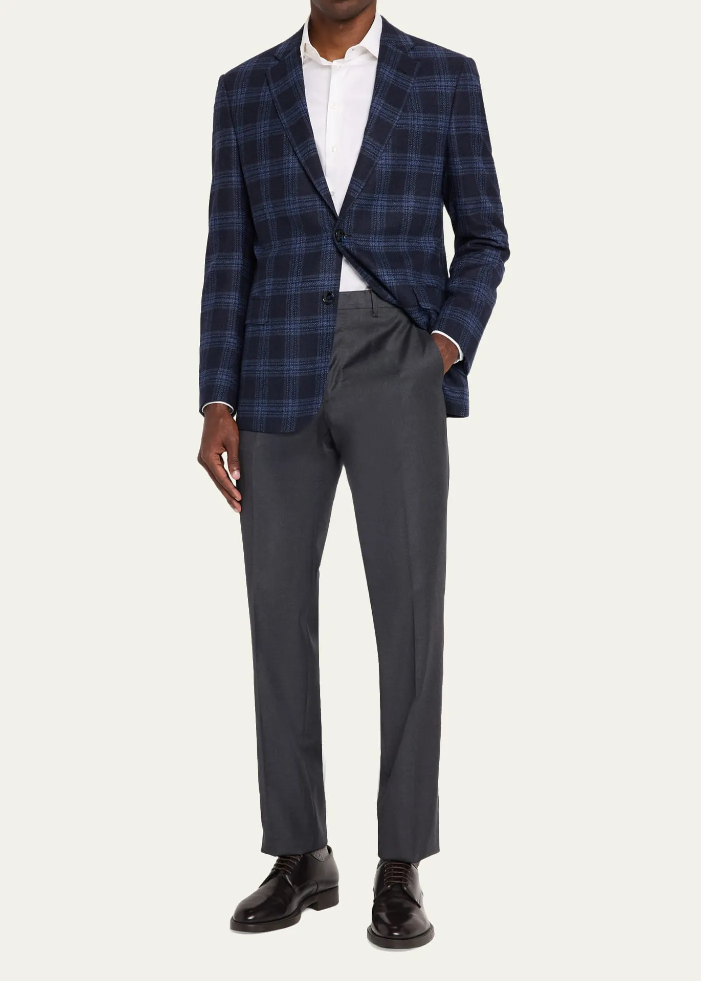 Giorgio ArmaniMen's Glen Plaid Single-Breasted Sport Coat