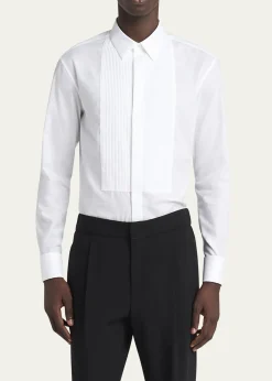 Giorgio ArmaniMen's Pleated Bib Tuxedo Shirt