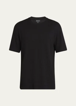 Giorgio ArmaniMen's Raised Chevron T-Shirt