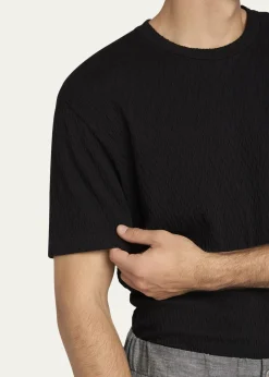 Giorgio ArmaniMen's Raised Chevron T-Shirt