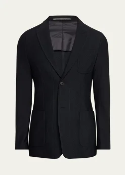 Giorgio ArmaniMen's Rice Stitch Sport Coat