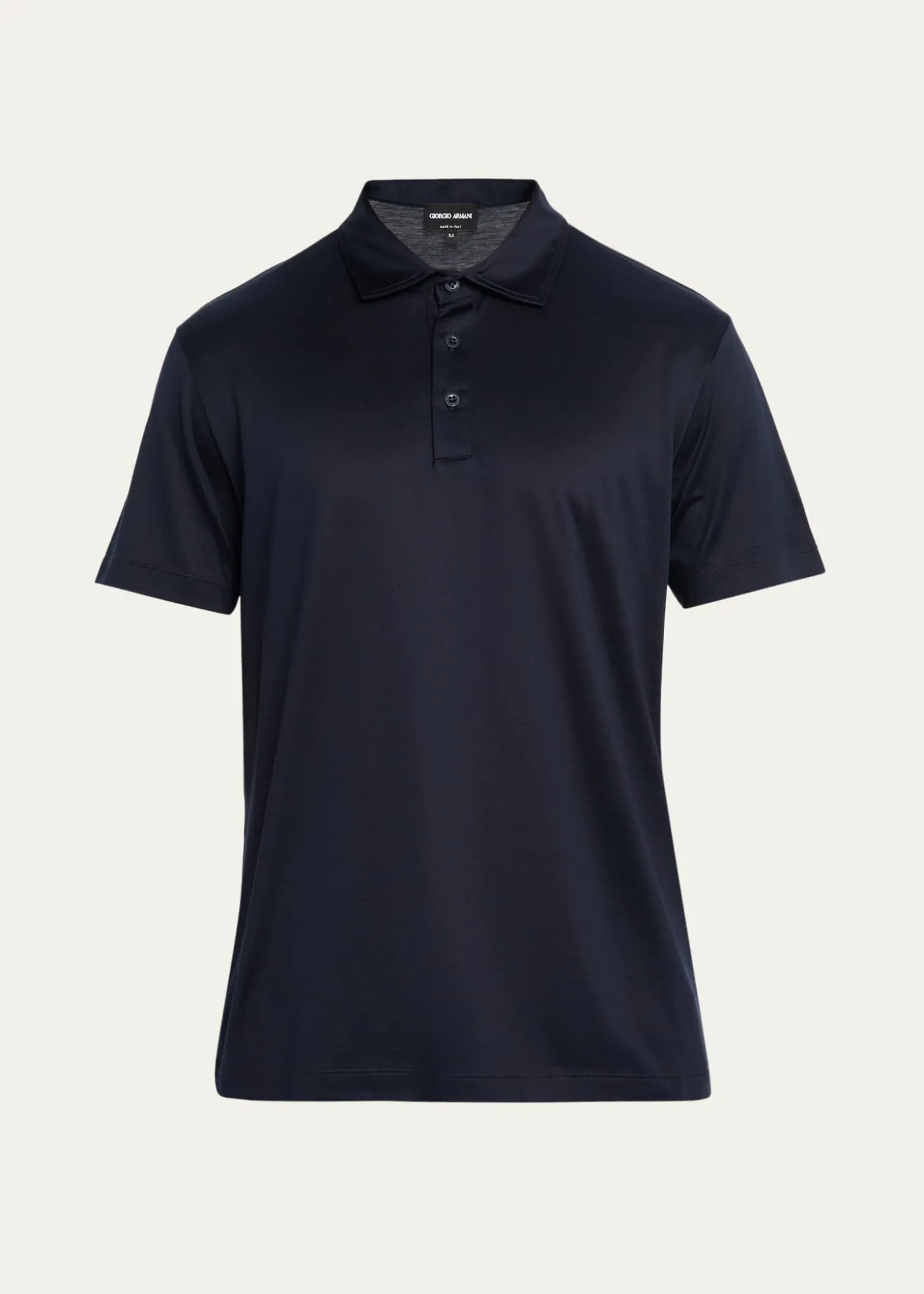 Giorgio ArmaniMen's Silk and Cotton Polo Shirt