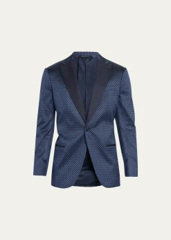 Giorgio ArmaniMen's Silk Jacquard Blazer
