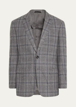 Giorgio ArmaniMen's Soft Plaid Sport Coat