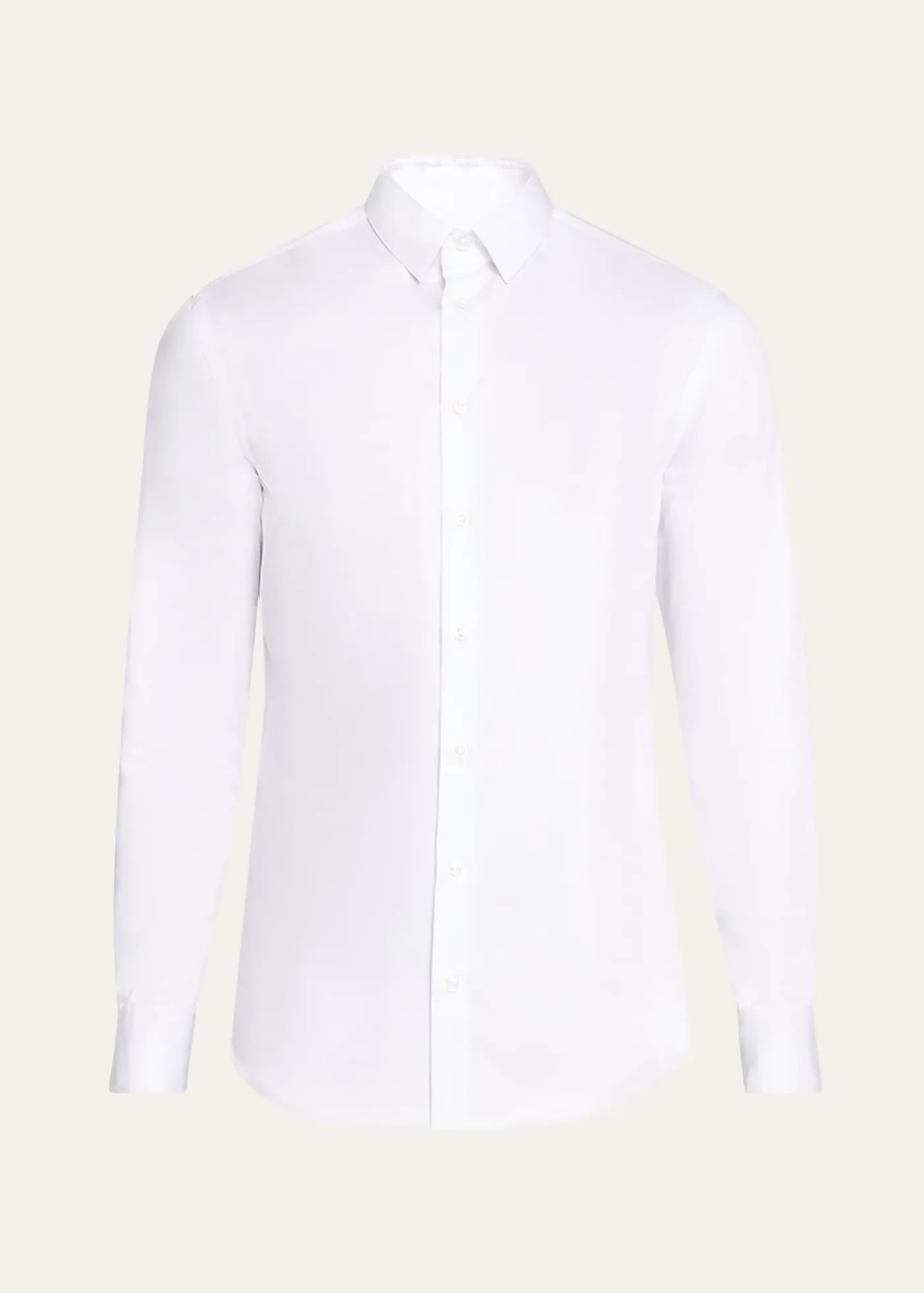 Giorgio ArmaniMen's Solid Cotton Sport Shirt