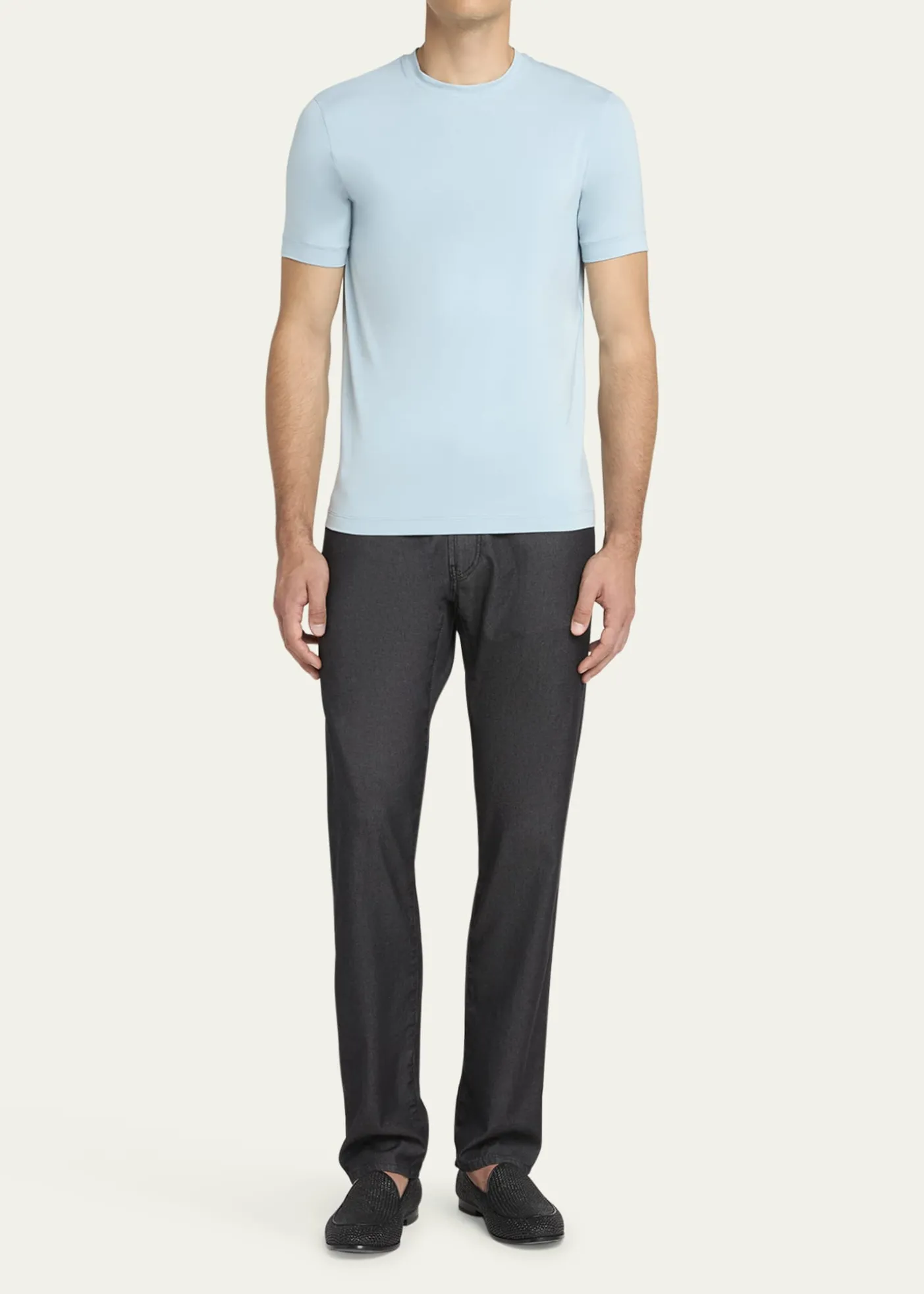 Giorgio ArmaniMen's Solid Short-Sleeve T-Shirt