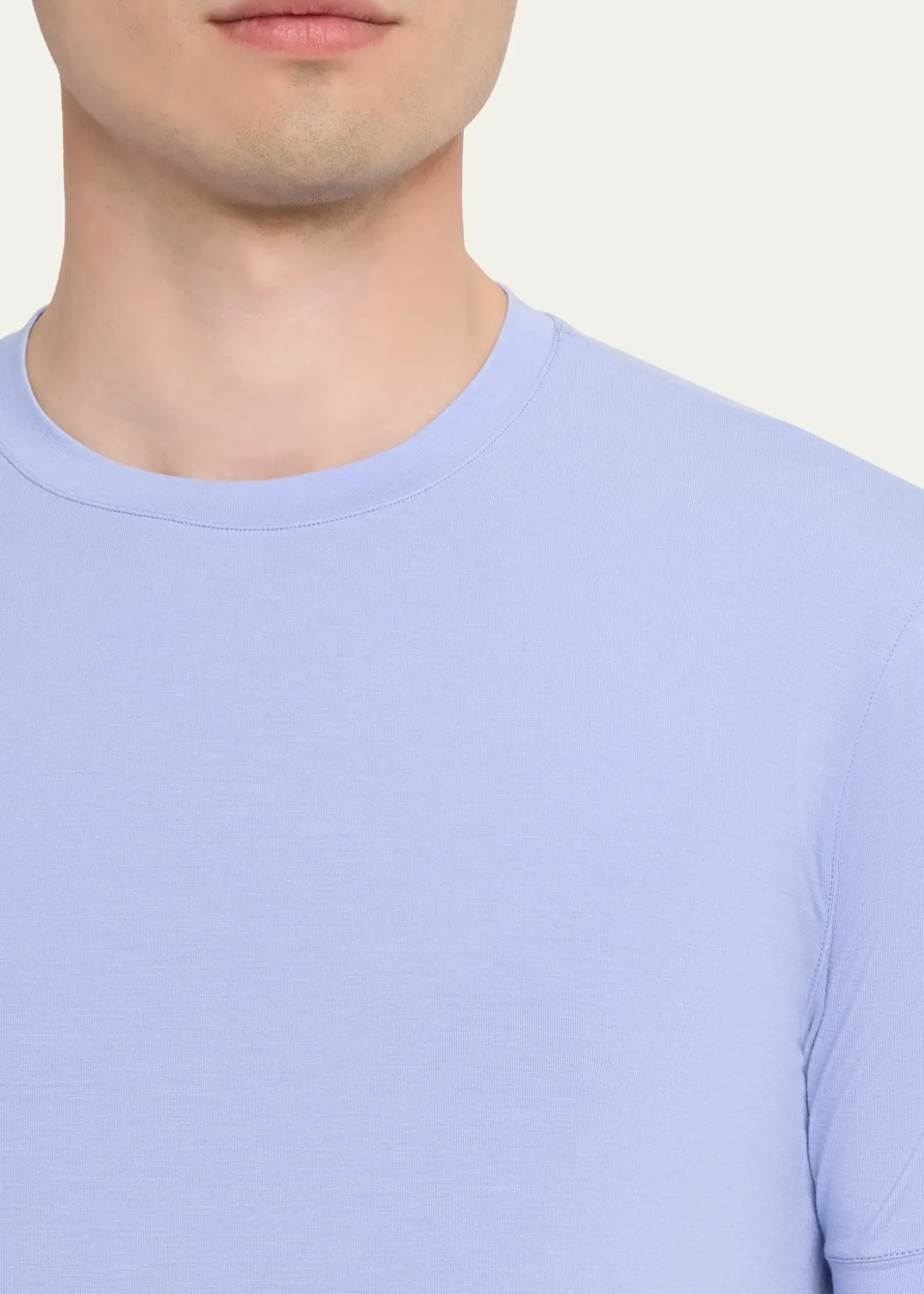Giorgio ArmaniMen's Solid Viscose Stretch Jersey T-Shirt