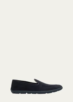 Giorgio ArmaniMen's Suede Sneaker Loafers