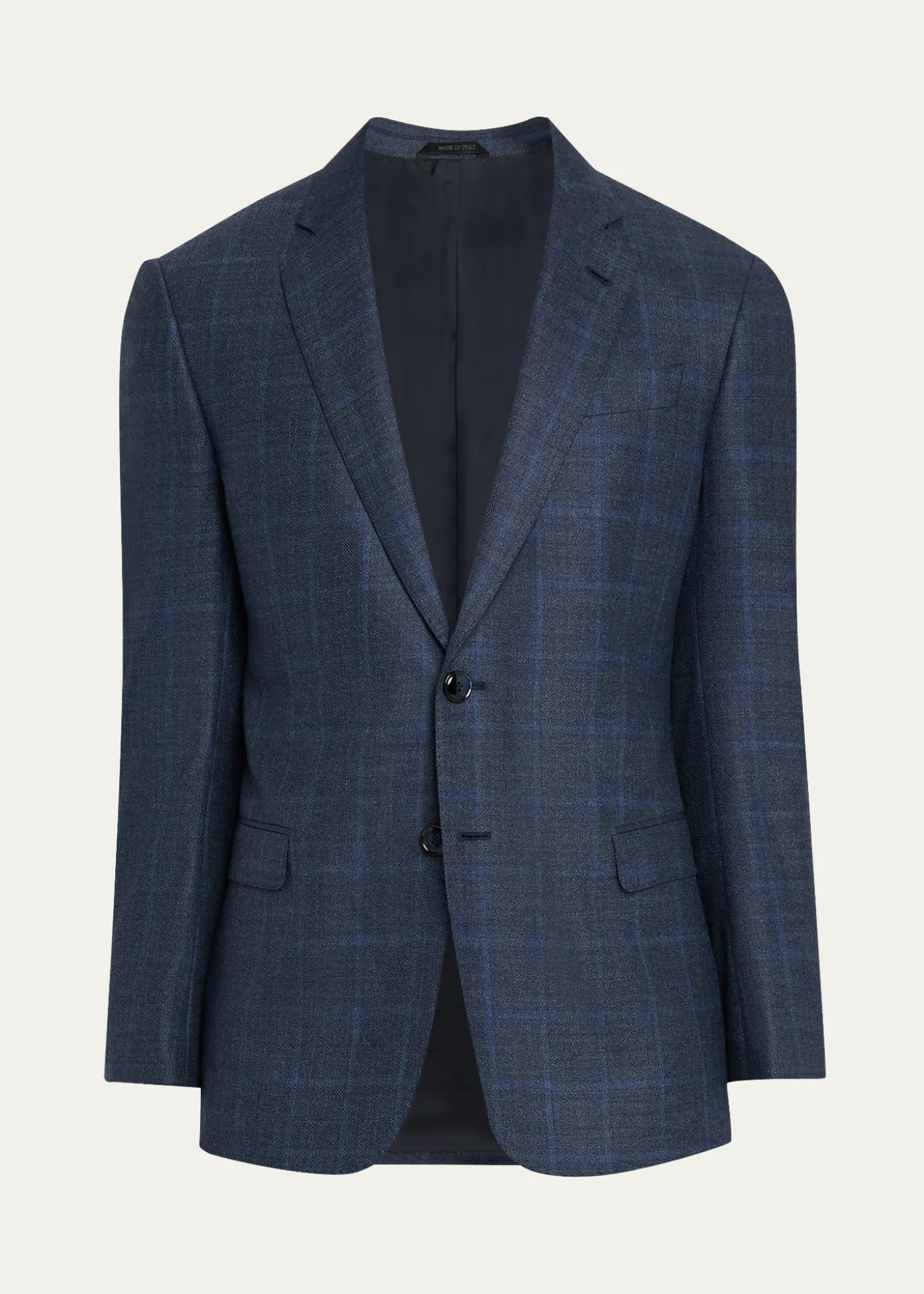 Giorgio ArmaniMen's Wool and Cashmere Soft Check Sport Coat