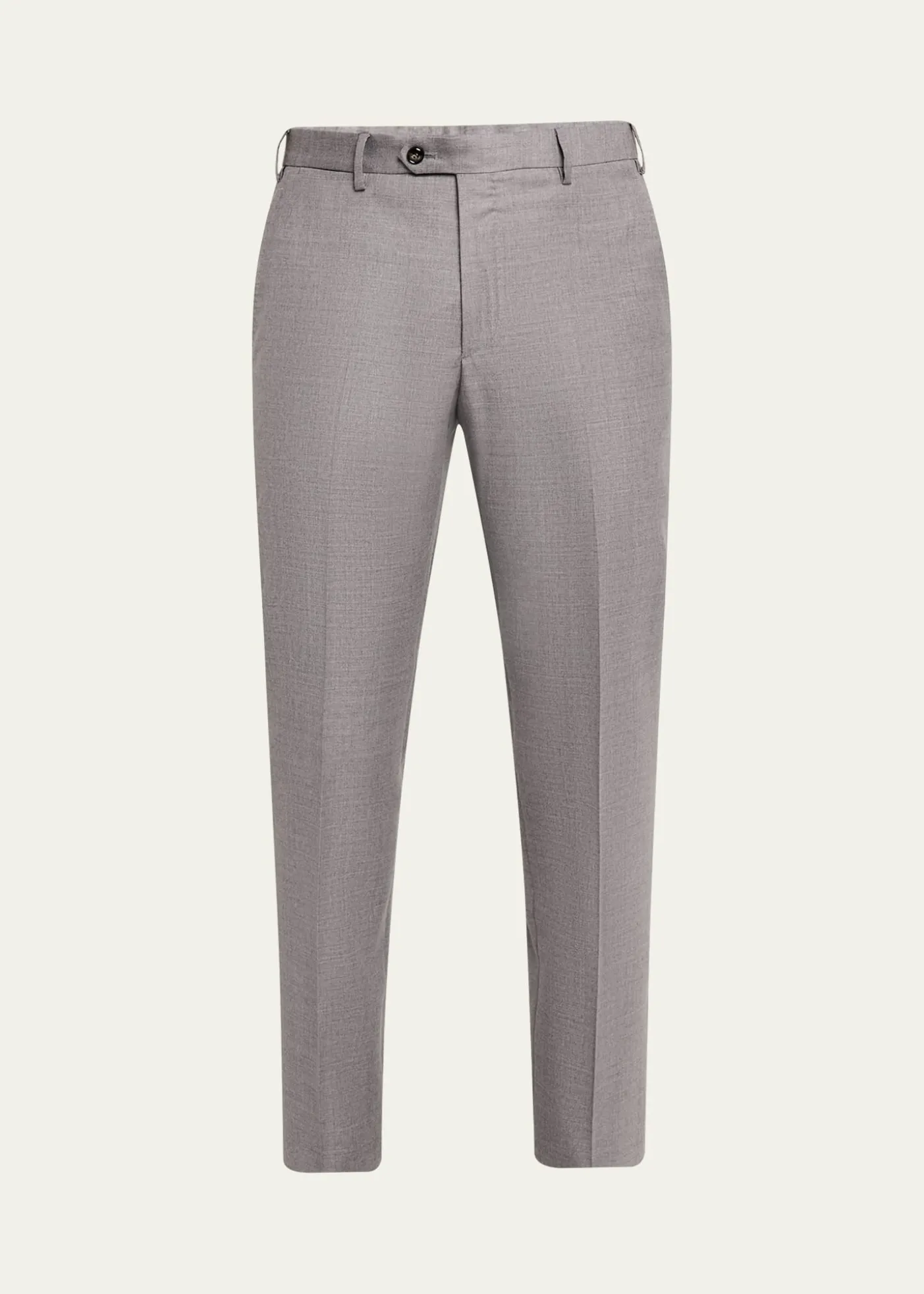 Giorgio ArmaniMen's Wool Flat-Front Trousers
