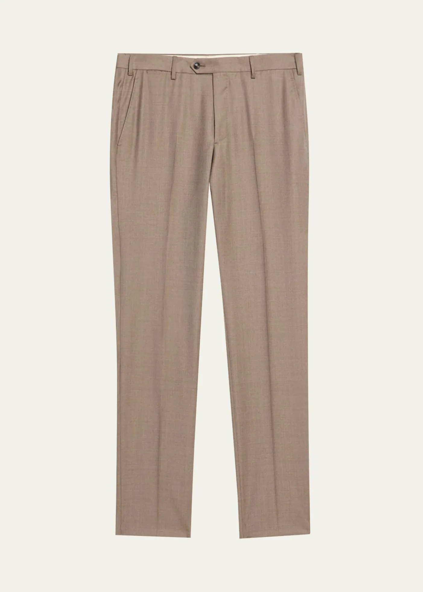 Giorgio ArmaniMen's Wool Sharkskin Flat Front Trousers