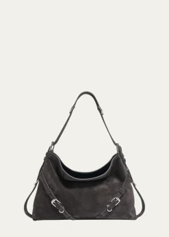 GivenchyMedium Voyou Suede Shoulder Bag