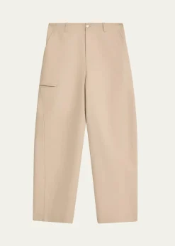 GivenchyMen's Cotton Gabardine Wide-Leg Pants