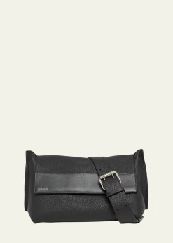 GivenchyMen's Leather Flap-Top Crossbody Bag
