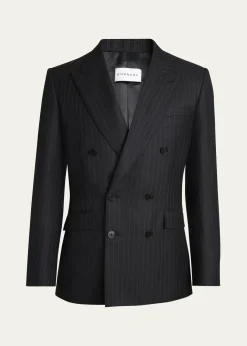 GivenchyMen's Double-Breasted Pinstripe Sport Coat
