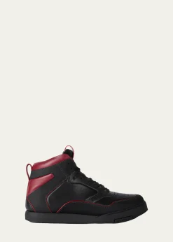 GivenchyMen's Leather High-Top Sneakers