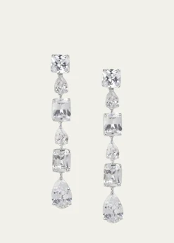 Golconda by Kenneth Jay LaneMulti-Shape Cubic Zirconia Drop Earrings