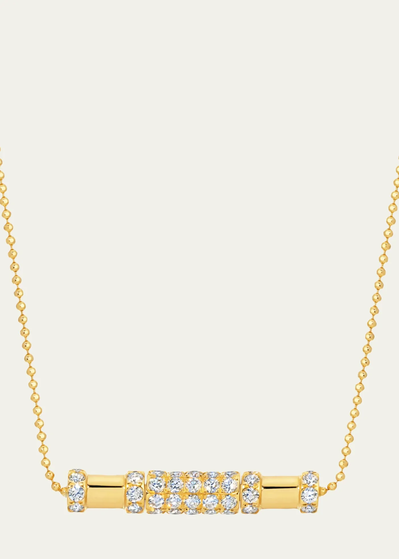 Graziela Gems18K Diamond Cavaletti Necklace