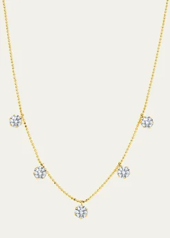 Graziela Gems18K Large Floating Diamond Necklace