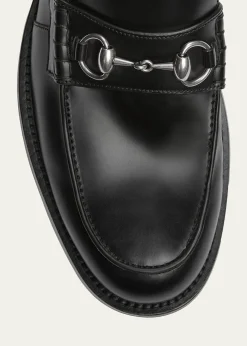 GucciMen's Dromos Leather Horsebit Loafers