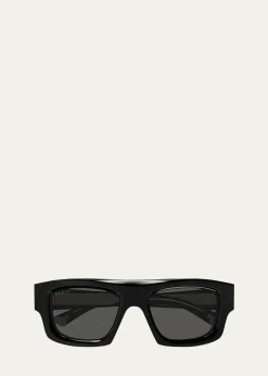 GucciMen's GG1926SM Acetate Rectangle Sunglasses