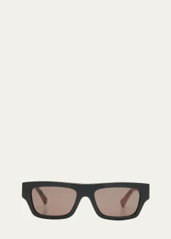 GucciMen's Acetate Rectangle Sunglasses