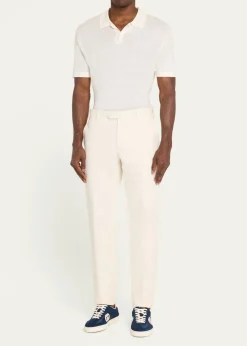 GucciMen's G75 Canvas and Suede T-Toe Low-Top Sneakers