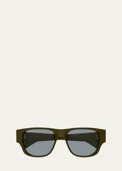 GucciMen's GG2073S Acetate and Bio-Nylon Rectangle Sunglasses