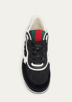 GucciMen's Re-Web GG Supreme Canvas and Leather Sneakers