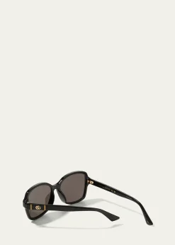 GucciSquare Monochromatic Sunglasses