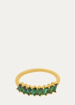 Gwen BelotiCZ Emerald Baguette Ring