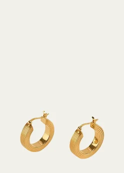 Gwen BelotiLina Boxy Round Hoop Earrings