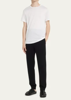 HanroMen's Cotton Sporty Crewneck T-Shirt