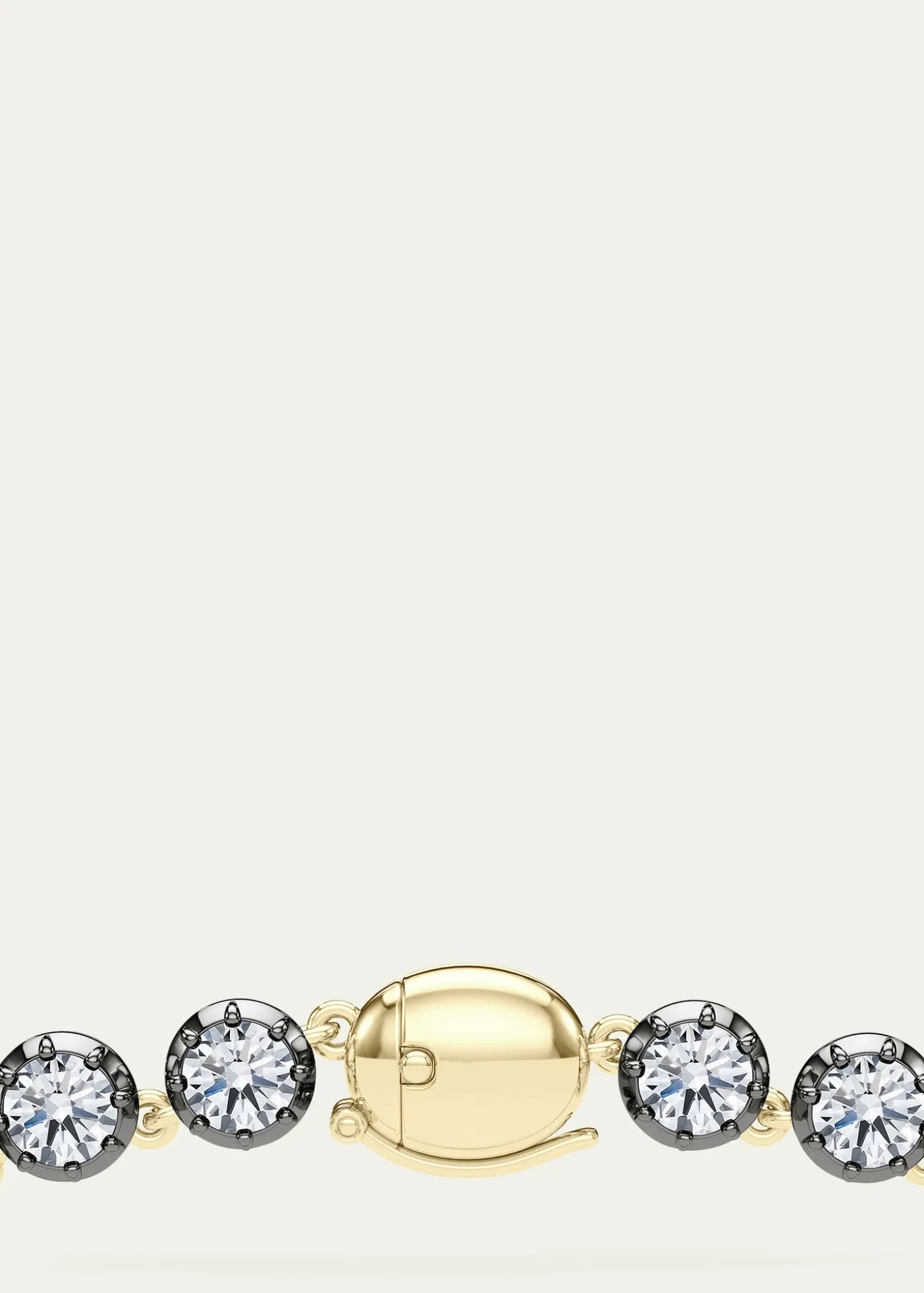 HauteCarat18K Georgian Cut Lab Grown Diamond Necklace