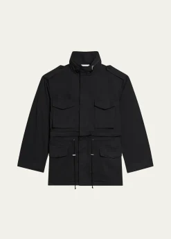 Helmut LangMen's Field Jacket with Stowaway Hood